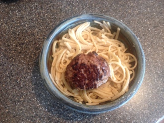 Meatball Over Spaghetti